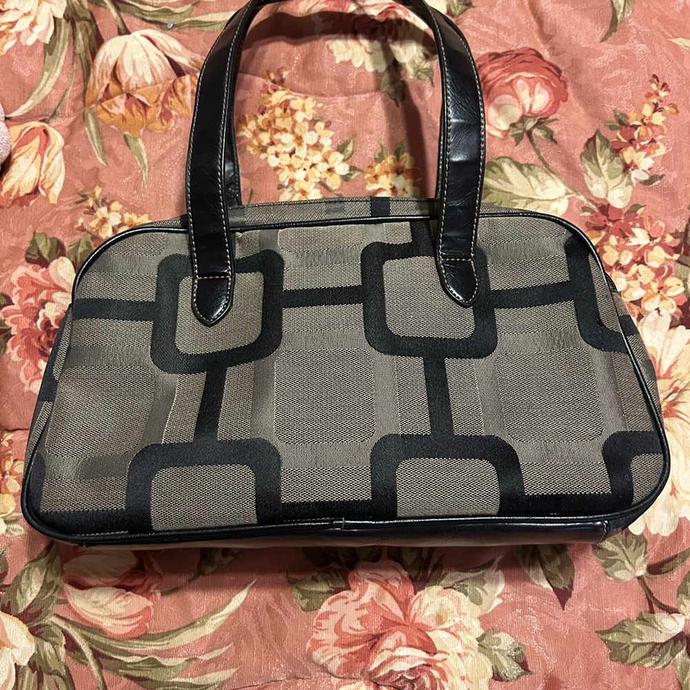 Nine West Black and Gray Shoulder Bag
